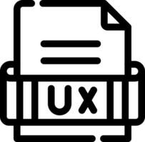 Ux Format Creative Icon Design vector