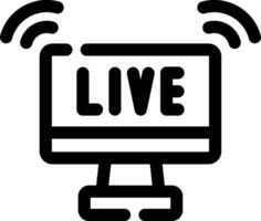 Live Streaming Creative Icon Design vector