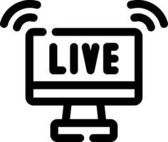 Live Streaming Creative Icon Design vector