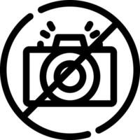 No Camera Creative Icon Design vector