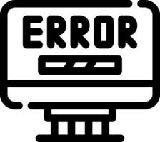 diseño de icono creativo de error vector