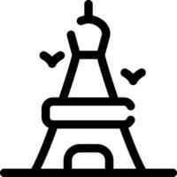 Eiffel Tower Creative Icon Design vector