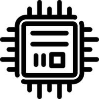 diseño de icono creativo de microchip vector