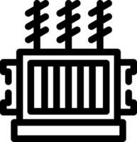 Power Transformer Creative Icon Design vector