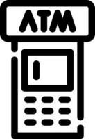 ATM Machine Creative Icon Design vector