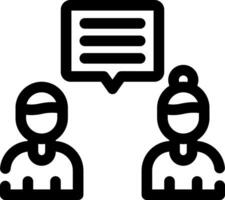 Discuss Creative Icon Design vector