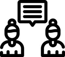 Discuss Creative Icon Design vector