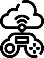 Cloud Game Creative Icon Design vector