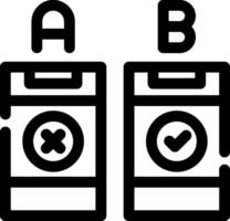 AB Testing Creative Icon Design vector