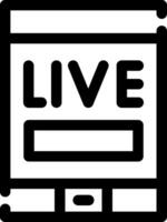 Live Stream Creative Icon Design vector