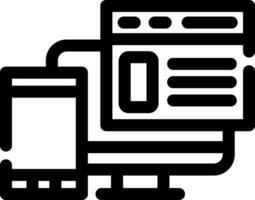 Responsive Website Creative Icon Design vector