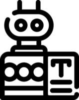 Bots Copywriting Creative Icon Design vector