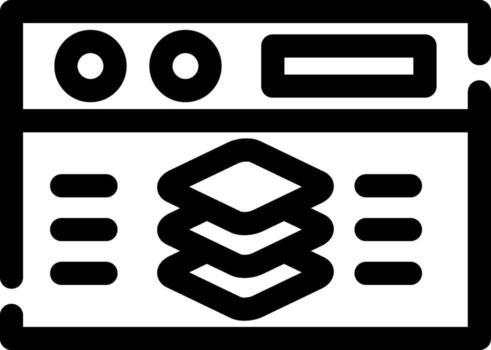 Full Stack Developer Creative Icon Design vector