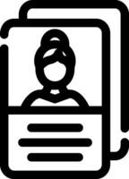 User Persona Creative Icon Design vector