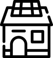 Solar House Creative Icon Design vector