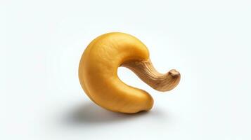 a  cashews on a white surface AI Generated photo