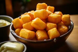 Cheese Curds AI Generated photo