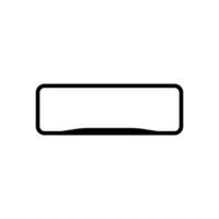 blank license plate icon vector design templates