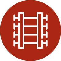 Train Tracks Creative Icon Design vector