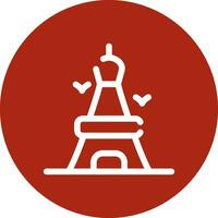 Eiffel Tower Creative Icon Design vector