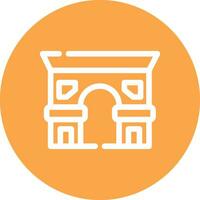 Arc De Triomphe Creative Icon Design vector