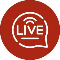 Live Chat Creative Icon Design vector