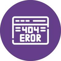 Diseño de icono creativo de error 404 vector