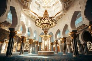 The architectural beauty of arabian buildings AI Generative photo