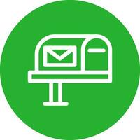 Mail Box Creative Icon Design vector