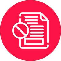 Cancelled Creative Icon Design vector