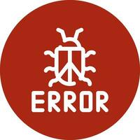 diseño de icono creativo de error vector