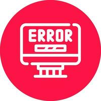 diseño de icono creativo de error vector