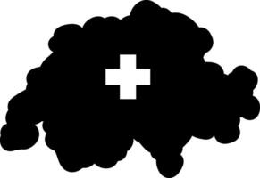 solid icon for swiss vector