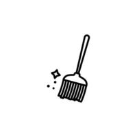 broom icon vector design templates