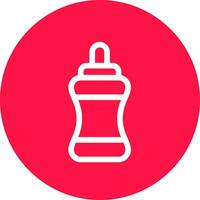 Water Bottle Creative Icon Design vector