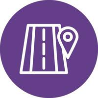 Road Location Creative Icon Design vector