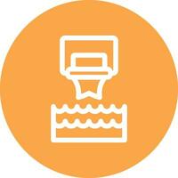 Water Basketball Creative Icon Design vector