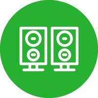 diseño de icono creativo de altavoces vector