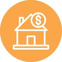 House Price Creative Icon Design vector