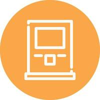 Atm Machine Creative Icon Design vector