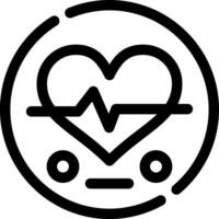 Heart Rate Creative Icon Design vector