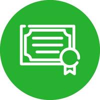 diseño de icono creativo de certificado vector