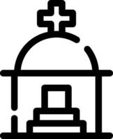 Mausoleum Creative Icon Design vector