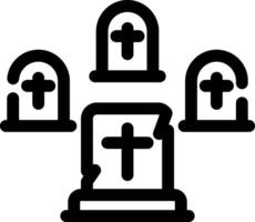 Graveyard Creative Icon Design vector