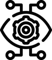Robotics Eye Creative Icon Design vector