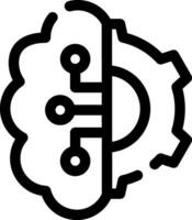 Artificial Intelligence Creative Icon Design vector