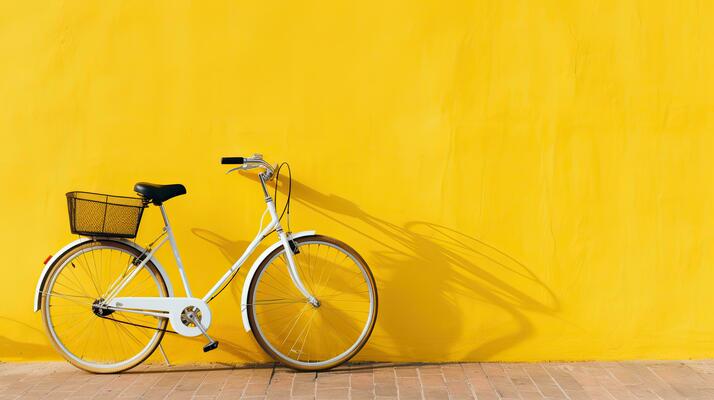Yellow aesthetic bike best sale