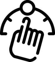 Gesture Control Creative Icon Design vector