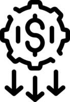Low Startup Cost Creative Icon Design vector