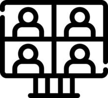 Conference Call Creative Icon Design vector